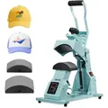 Produktbild: VEVOR Hutpresse mit 2 austauschbaren Platten (16 x 6,5 cm / 16 x 8 cm), Hut-Hitzepresse mit präziser Temperatur- und Zeitregelung, Mützenpresse Heat Press für Kappen Stirnbänder Gesichtsmasken