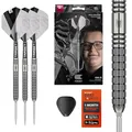 Produktbild: Target Darts Beau Greaves Steeldart Dartpfeil-Set, 25 g | 90-%-Tungsten-Dartpfeile, Pro Grip-Dart-Schäfte und Pro UItra No. 2-Flights, silberfarbene Swiss Point und SP-Tool inkludiert | Player-Edition
