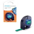 Produktbild: DYMO Schriftband LetraTag 91224 S0721640, 12 mm schwarz auf grün
