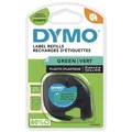 Produktbild: DYMO Original Schriftband für LetraTag, Plastik - schwarz auf grün