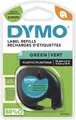 Produktbild: DYMO Beschriftungsband Etikettenband LetraTag 12mm x 4m schwarz auf grün