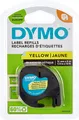 Produktbild: DYMO Original LetraTag Etikettenband schwarz auf grün 12 mm x 4 m 91222