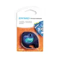 Produktbild: DYMO Schriftband LetraTag 91224 S0721640, 12 mm schwarz auf grün