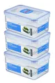 Produktbild: LocknLock: 3x Dose rechteckig 1,1 l (HPL815D/3)