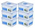 Produktbild: LocknLock: 6x Dose rechteckig 1,1 l (HPL815D/6)