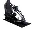 Produktbild: SIM Racing Cockpit Seat Pro Sim Rig SCHWARZ | Gaming Simulator Cockpit | Rennsimulator Lenkradständer Race Weave Anthrazit