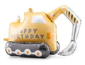 Produktbild: Folienballon Bagger Geburtstag – selbststehender Ballon Baustelle