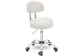 Produktbild: TRESKO Drehhocker Rollhocker mit Lehne, Arbeitshocker höhenverstellbar 46-58 cm, Bürostuhl mit Rollen Hocker Drehstuhl Kosmetikhocker