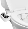 Produktbild: VEVOR Bidetaufsatz ultradünner Toilettensitz-Aufsatz mit 2 einziehbaren Düsen & einstellbarem Wasserdruck, nicht elektrischer Kaltwassersprüher für die Wasserwäsche vorne & hinten WC-Aufsatz