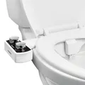Produktbild: VEVOR Bidetaufsatz Doppeldüsen Einstellbarer Wasserdruck WC-Aufsatz Weiß