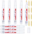 Produktbild: 8 Stück Weiße Fugenstift für Schimmel und Restaurierung, Fugenmörtel Restaurierung Stift, Reparatur Marker für Fliesen Wand Boden, mit Ersatzspitze