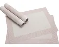 Produktbild: Abwaschbare Tischsets 4er Set in creme weiss - Platzsets als rutschfeste und hitzebeständige Deko Esstisch Unterlagen in 46 x 33 cm - Tisch Platzdeckchen aus abwischbarem PVC für Tischdeko