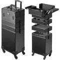 Produktbild: VEVOR Kosmetikkoffer mit wärmeisolierender Schicht Make Up Tasche aus MDF-Platte + Aluminiumrahmen robust und verschleißfest Schminkkoffer Schminktasche Kosmetikbeutel Make-up-Organizer 353x253x745mm