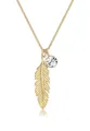 Produktbild: Elli Kette mit Anhänger Feder Boho Schmuck Geschenk mit Kristallen von Swarovski®925 Silber, Boho