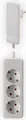 Produktbild: NVB 104556 Steckdosenleiste ohne Schalter Weiß Flachstecker 1St