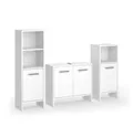 Produktbild: Vicco Badmöbel-Set Karli, Weiß, 3-teilig, (3-St., 3er Set)