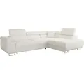Produktbild: MIRJAN24 Ecksofa Torezio, Stilvoll Eckcouch mit Bettkasten und Schlaffunktion, Moderne Schlafsofa (Farbe: Flow 06, Seite: Rechts) - Beige
