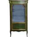 Produktbild: Casa Padrino Vitrine Barock Vitrine Antik Stil Grün / Gold Vitrinenschrank 160 cm - Wohnzimmer Schrank - Antik Stil Möbel