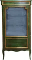 Produktbild: Casa Padrino Barock Vitrine Antik Stil Grün / Gold Vitrinenschrank 160 cm Möbel
