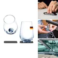 Produktbild: silwy® Magnetgläser, feine Kristallgläser mit perfekt integrierten Magneten und metallischen Nano-Gel-Untersetzern (Longdrink // 0,4 Liter)