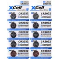 Produktbild: 10er Set CR2032 Lithium-Knopfzelle 3V / 220mAh (2x5er Pack) Lithium Hochleistungs- Batterie für professionelle Anwendungen