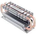 Produktbild: GRAUGEAR M.2 Kühlkörper Heatpipe Heatsink [leise Passivkühlung] für NVMe M.2 SSD kompatibel mit Gaming PC kühlt NVMe SSD M.2 bis zu 45% I + Wärmeleitpad I für PC Gehäuse PC Case PC Zubehör Desktop PC
