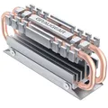 Produktbild: M.2 Kühlkörper Heatpipe Heatsink leise Passivkühlung für NVMe M.2 SSD kompati...