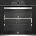 Produktbild: Beko BBIM13400XS Einbaubackofen mit 13 Heizarten, 71 l Garraum-Volumen, PizzaPro, Animiertes Display, Sensortasten und Drehwähler, Teleskopauszug, SoftClose, Schwarz/Edelstahl