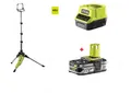 Produktbild: Ryobi Akku-Stativ-LED Strahler R18TL-0   mit Akku ohne/mit Ladegerät