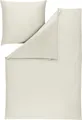 Produktbild: Estella Ateliers Uni-Satin- Bettwäsche-Garnitur Valetta  Farbe elfenbein Größe 155x220 + 80x80