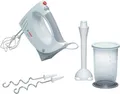 Produktbild: BOSCH Handmixer CleverMixx MFQ3540 Edelst. Rührbesen/Knethaken, Mixfuß, weiß/grau, 450 W, Becher, 5 Stufen, Turbotaste, Auswurftaste, Made in Europe