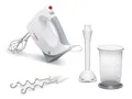 Produktbild: Bosch Handmixer MFQ3540 450W weiß/grau 5 Stufen Edelstahl Mixfuß Set