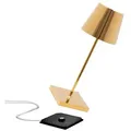 Produktbild: Zafferano LED Tischleuchte Poldina Mini Pro Metallic Sonderbeschichtung, LED fest integriert, 2700K, 3000K goldfarben