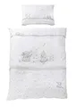 Produktbild: roba Kinderbettwäsche 100 x 135 cm Sternenzauber - Bettwäsche Set für Mädchen & Jungen - Decken & Kissenbezug aus Baumwolle für Babys & Kinder - Stern Motiv - Weiß