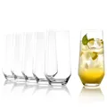 Produktbild: Stölzle Lausitz Longdrinkgläser Quatrophil 6er-Set 390ml – Elegante Longdrinkbecher und Cocktailgläser für Drinks, Wasser & Säfte – Hochwertige Wassergläser aus Kristallglas – Spülmaschinen & Stoßfest