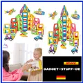 Produktbild: Magnetische Bauklötze | 120 Teile | Kompatibel mit anderen Marken