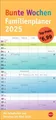 Produktbild: Bunte Wochen Familienplaner 2025 Praktischer Wandplaner mit 5 Spalten. Famili...
