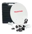 Produktbild: Telestar Camping-Sat-Anlage (Hartschalenkoffer, 13,7 Zoll (35 cm) Spiegel , Single-LNB (0,1dB), Kompass, Kabel 10m, diverse Halter)