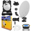 Produktbild: TELESTAR Digitale Camping SAT Anlage Schüssel Single LNB Kabel Finder Koffer HD