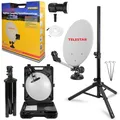 Produktbild: TELESTAR Camping Koffer SAT Anlage Schüssel + Stativ + LNB Kabel mobile HDTV HD