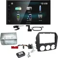 Produktbild: Kenwood DMX-125DAB Bluetooth MP3 USB Digitalradio Einbauset für Mazda MX-5 NC FL