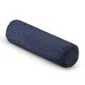 Produktbild: Bestlivings Nackenrolle XXL (70x20cm) - Mitternachtsblau - Cord Optik, kuscheliger Bezug mit Reißverschluss - Kissen 1000gr - Öko Tex - Nackenkissen Sofakissen