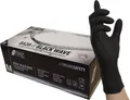 Produktbild: NITRAS® Einmalhandschuhe BLACK WAVE M schwarz 8320
