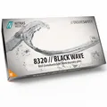 Produktbild: Nitras 8320 BLACK WAVE unsterile, medizinische, lebensmittelgeeignete Nitril-Einmalhandschuhe Farbe schwarz, puderfrei & latexfrei 100 Stück im Spenderkarton Größe M