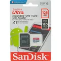Produktbild: SanDisk Ultra 128GB MicroSDXC Klasse 10 Speicherkarte Neu SDSQUA4-128G-GN6MA