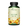 Produktbild: Bio Lecithin Kapseln | 1800 mg aus Sonnenblumen | Vegan | Kaltgepresst | 15% ...