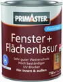 Produktbild: Primaster Fenster + Flächenlasur 750 ml grau
