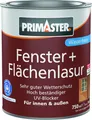 Produktbild: Primaster Fenster + Flächenlasur 750 ml grau  Holzlasur