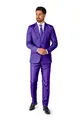 Produktbild: Suitmeister Anzüge für Herren - Mit Jackett, Hose und Krawatte mit Festlichen Print Solid Purple - XXL