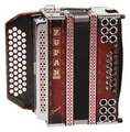 Produktbild: Zupan Juwel Harmonika 48 Diskantknöpfe 16 Bass Akkordeon Shadow Rot inkl. Koffer